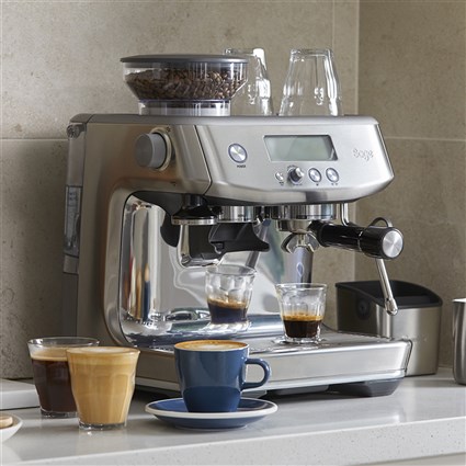 Sage SES878BSS4EEU1 Cafetière Barista Pro Machine à Expresso avec Broyeur Intégré Conique, LCD, ThermoJet, Portefiltre 54 mm, Mousseur à Lait, Noir