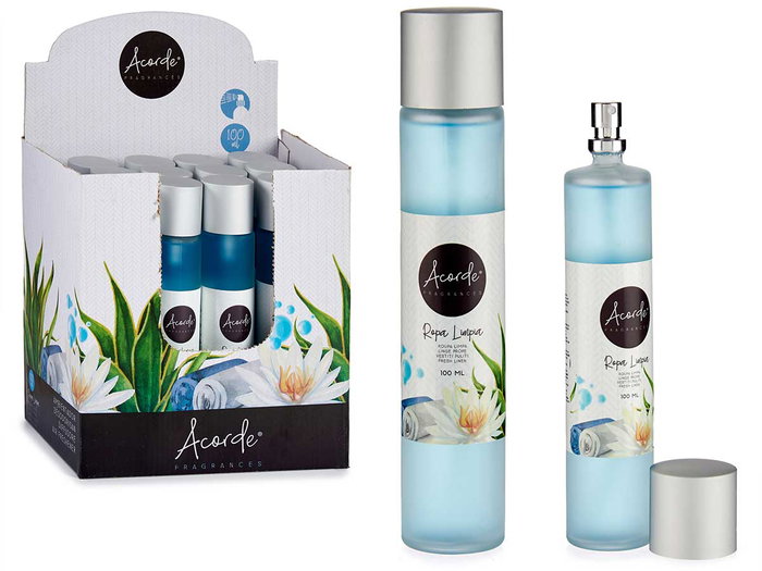 Acorde Spray désodorisant Ropa Limpia 100 ml bleu 3,5x18,8x3,5 cm (Set de 24) Acorde Spray désodorisant Ropa Limpia 100 ml bleu 3,5x18,8x3,5 cm (Set de 24)