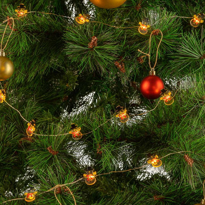 HO-XMAS-027-IP20-3M-WW Guirlande LED d'intérieur 3 mètres, Blanc chaud, fonctionne sur batterie HO-XMAS-027-IP20-3M-WW Guirlande LED d'intérieur 3 mètres, Blanc chaud, fonctionne sur batterie