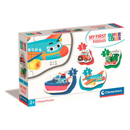 Clementoni - Mon Premier Puzzle - Animaux Sauvages - Puzzle Évolutif 4 en 1 (3, 6, 9, 12 Pièces) - Pour Enfants Dès 2 Ans - Réf. 20811