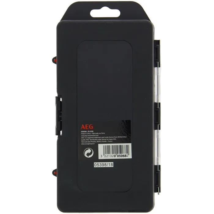 AEG Coffret d'embouts de précision 30 pièces avec embouts plats, cruciformes, hexagonaux et Torx - Gris