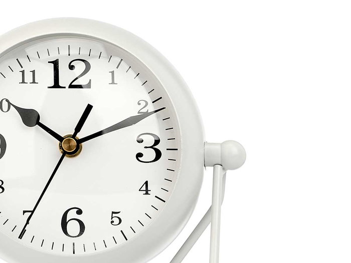 Giftdecor Horloge Forge Ovale Miroir Blanc 21 x 18 x 12 cm Métal (Set de 4) Giftdecor Horloge Forge Ovale Miroir Blanc 21 x 18 x 12 cm Métal (Set de 4)