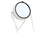 Giftdecor Horloge Forge Ovale Miroir Blanc 21 x 18 x 12 cm Métal (Set de 4)
