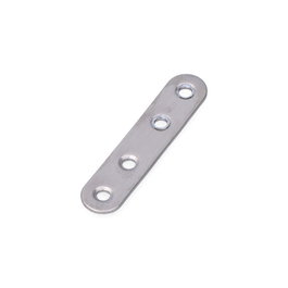 Edm Plaque de jonction droite en acier inoxydable 80 x 19 x 2 mm