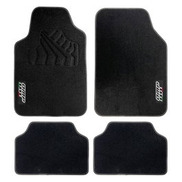 OMP Speed Jeu de tapis de voiture universels noir - 4 pièces