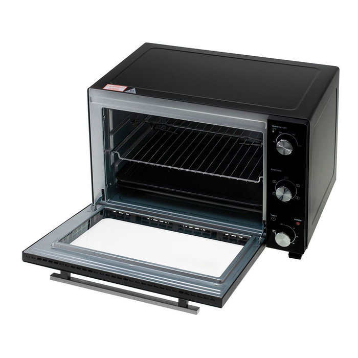 Adler AD 6026 Four électrique 1800 W 48 L Acier inoxydable Noir 2 fonctions Convection et Rôtissoire