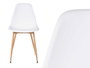 Giftdecor Silla Blanche 52 x 82 x 47 cm en Plastique et Métal (Set de 4)