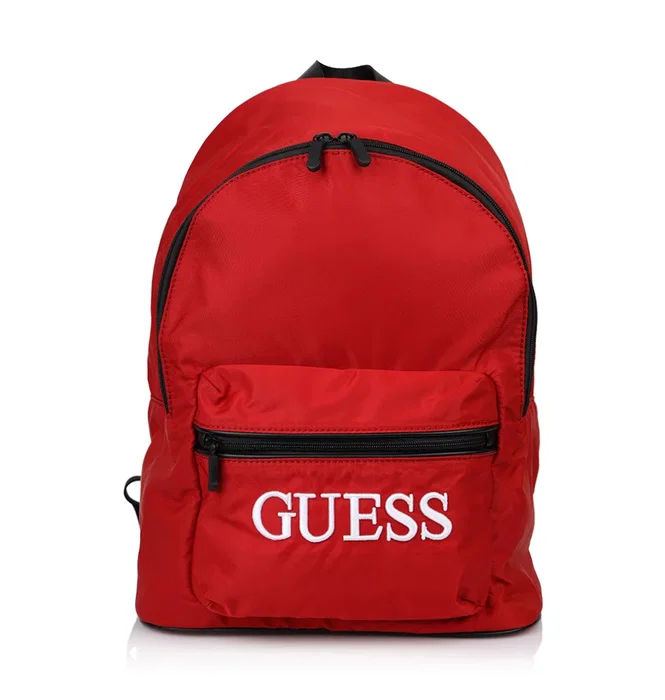 Guess Quatro Sac à dos en textile rouge Guess Quatro Sac à dos en textile rouge