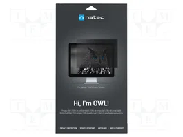 NATEC Filtre de privatisation RGPD OWL 27 pouces naturel (transparent)