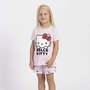 Hello Kitty - Pyjama court enfant 4 ans en jersey - Modèle Hello Kitty pour fille - Taille 4 ans