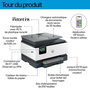 HP OfficeJet Pro 9120e - Imprimante tout-en-un couleur avec impression, copie, scan, fax, écran tactile, recto verso et Wi-Fi - Jusqu'à 22 ppm