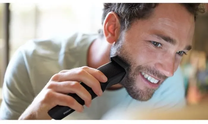 Philips BT3234/15 - Tondeuse Barbe et Corps Series 3000 - 20 Hauteurs de Coupe, Sabot Ajustable, Tête Lavable - Autonomie 60 Min