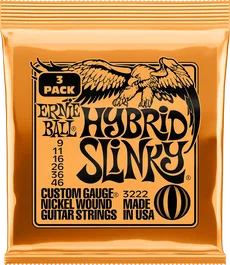 ERNIE BALL JUEGO ELÉCTRICA SLINKY HYBRID 9-46 TRIPACK (3)
