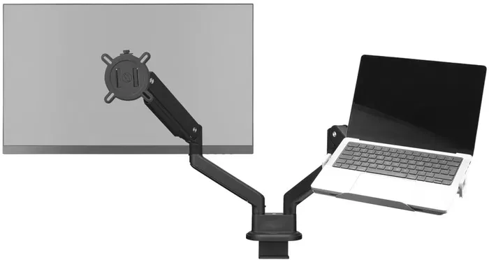 One For All - Support VESA 75 pour ordinateur portable 10" à 17" (max 9 kg) avec réglage de largeur et rebord de sécurité