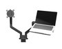 One For All DM0030 Support universel pour ordinateur portable compatible bras de monitor, avec butée de sécurité et patins en silicone
