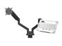 One For All DM0030 Support universel pour ordinateur portable compatible bras de monitor, avec butée de sécurité et patins en silicone