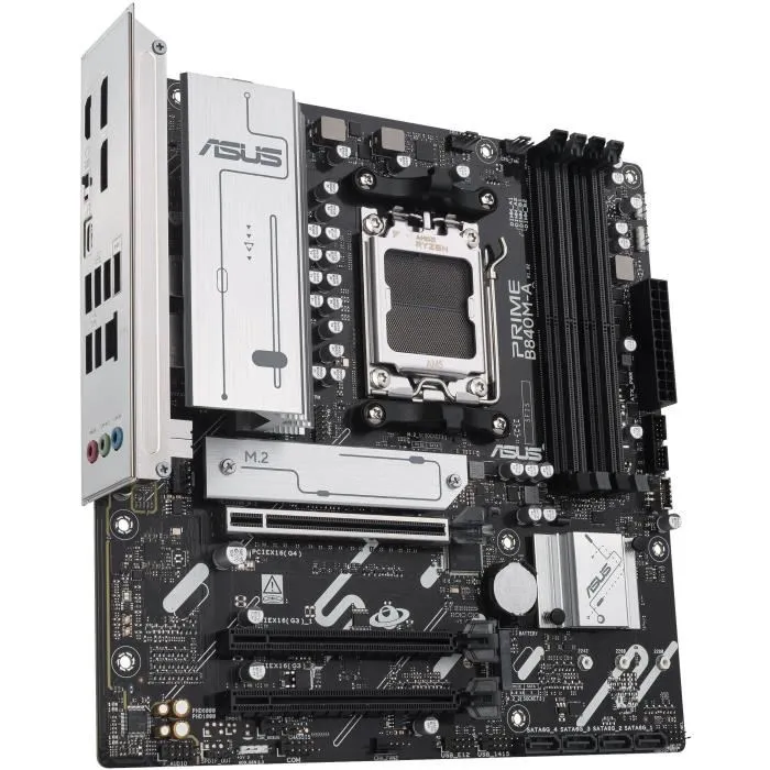 Asus Carte mère PRIME B840M-A-CSM micro ATX Socket AM5 AMD B840 DDR5 M.2 SATA III 2.5 GbE