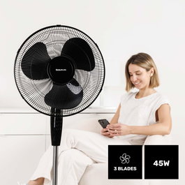 Ventilateur sur Pied Taurus 944689000 Noir