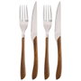 Day Set de 2 couteaux et 2 fourchettes pour viande en acier inoxydable