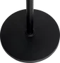 SBG Support Microphone Sol Rectangulaire Base Rond 25cm avec Embrayage Rotatif Hauteur Réglable 889-1625mm Noir