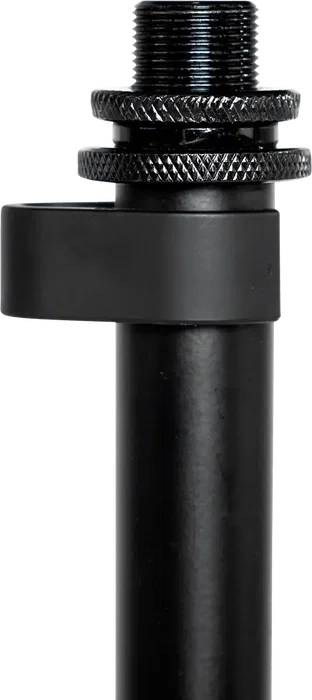SBG Support Microphone Sol Rectangulaire Base Rond 25cm avec Embrayage Rotatif Hauteur Réglable 889-1625mm Noir
