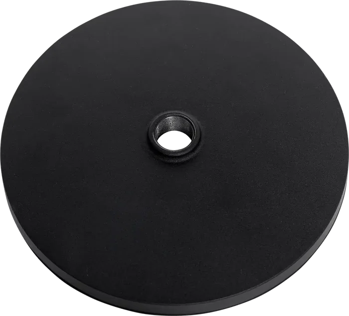 SBG Support Microphone Sol Rectangulaire Base Rond 25cm avec Embrayage Rotatif Hauteur Réglable 889-1625mm Noir