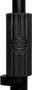 SBG Support Microphone Sol Rectangulaire Base Rond 25cm avec Embrayage Rotatif Hauteur Réglable 889-1625mm Noir