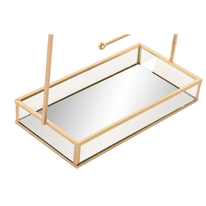 Boîte à bijoux Home ESPRIT Doré Métal Miroir 21 x 10 x 32 cm Boîte à bijoux Home ESPRIT Doré Métal Miroir 21 x 10 x 32 cm