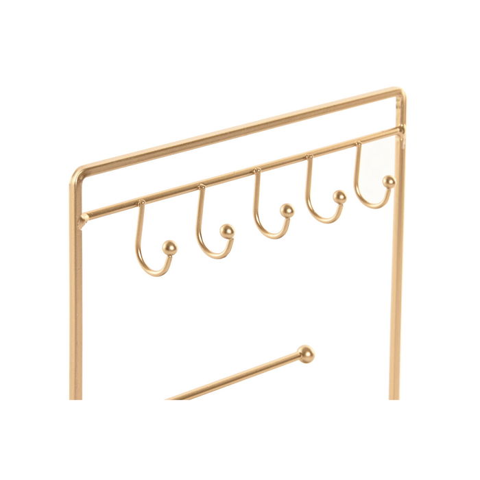 Boîte à bijoux Home ESPRIT Doré Métal Miroir 21 x 10 x 32 cm