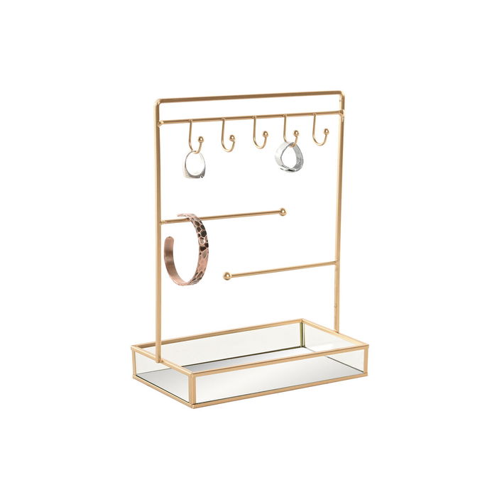 Boîte à bijoux Home ESPRIT Doré Métal Miroir 21 x 10 x 32 cm