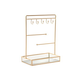 Boîte à bijoux Home ESPRIT Doré Métal Miroir 21 x 10 x 32 cm