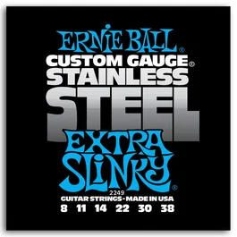 ERNIEBALL Jeu de cordes électrique Slinky en acier extra 8-38