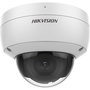 Hikvision Caméra réseau dôme fixe 4 MP avec microphone intégré, résistance vandal IK10 et étanchéité IP67, objectif 2.8mm