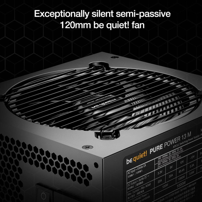 be quiet! Pure Power 13 M 650 W Noir