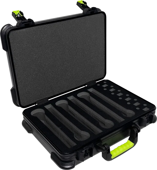 SBG Estuche de Transporte en Polyéthylène pour 6 Microphones HF avec Serrure TSA SBG Estuche de Transporte en Polyéthylène pour 6 Microphones HF avec Serrure TSA