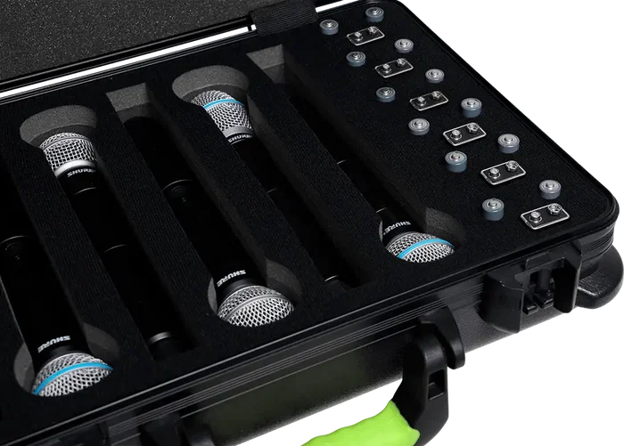 SBG Estuche de Transporte en Polyéthylène pour 6 Microphones HF avec Serrure TSA SBG Estuche de Transporte en Polyéthylène pour 6 Microphones HF avec Serrure TSA