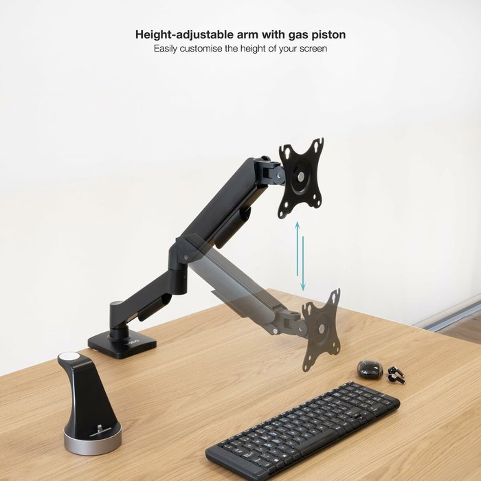 Tooq DB1733TNR-B Support de bureau articulé 17-32 pouces