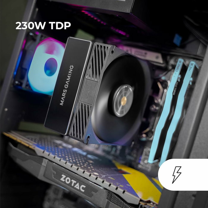 Support de refroidissement pour ordinateur portable Mars Gaming MCPUX4 Support de refroidissement pour ordinateur portable Mars Gaming MCPUX4