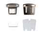 Innspiro Fermoir Tupi Rectangulaire en Acier Nickel 37x36 mm