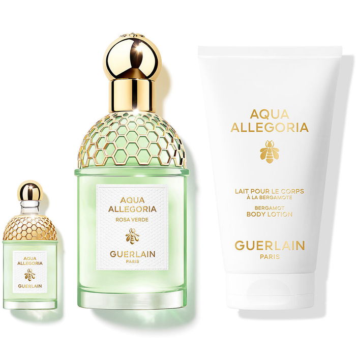 Guerlain Aqua Allegoria Coffret 2 pièces Green Rose - Eau de Toilette vaporisateur 75 ml + Lait pour le corps 75 ml, Fragrance Unisexe Florale Verte