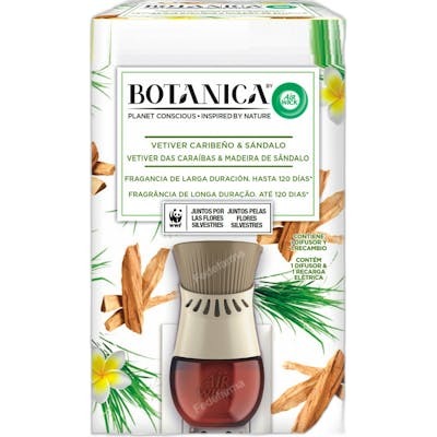 Air-Wick BOTANICA Désodorisant électrique Vétiver & Bois de Santal 19 ml Air-Wick BOTANICA Désodorisant électrique Vétiver & Bois de Santal 19 ml