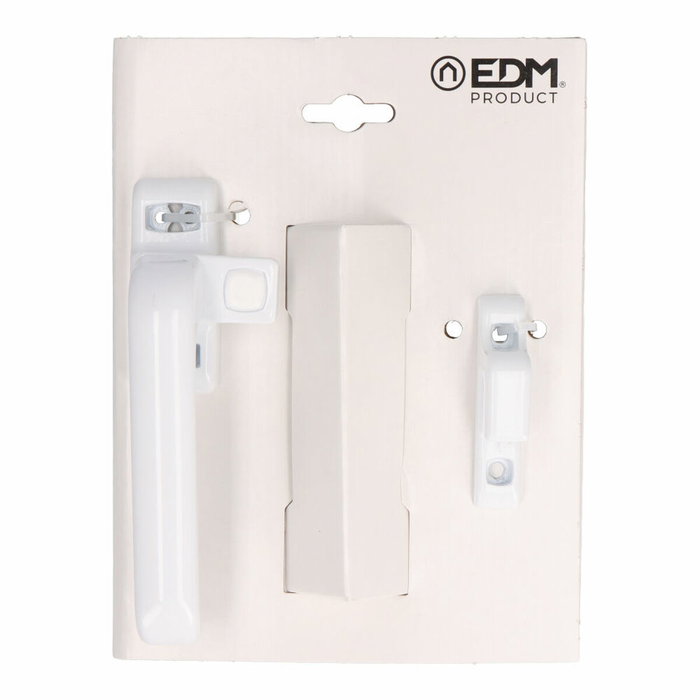 Manivelle EDM 85456 6801 Blanc Aluminium Gauche Fermeture à pression Manivelle EDM 85456 6801 Blanc Aluminium Gauche Fermeture à pression