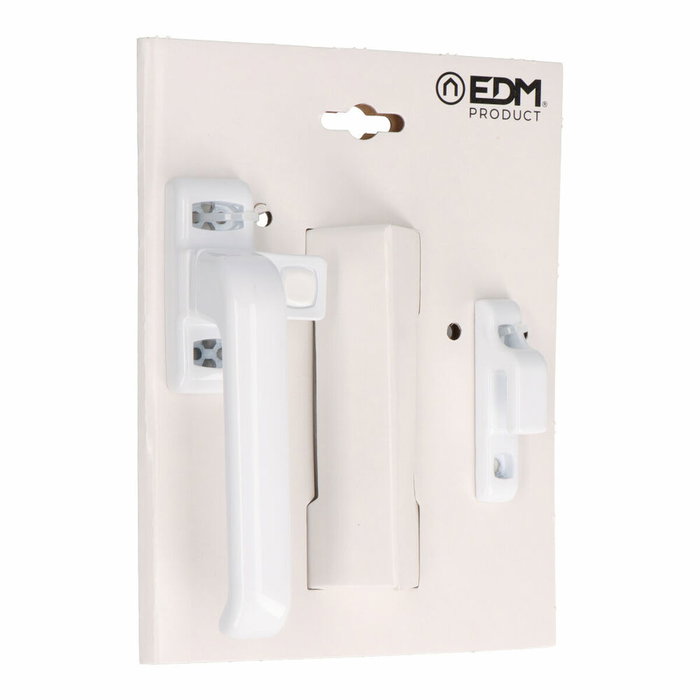 Manivelle EDM 85456 6801 Blanc Aluminium Gauche Fermeture à pression Manivelle EDM 85456 6801 Blanc Aluminium Gauche Fermeture à pression