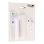 Manivelle EDM 85456 6801 Blanc Aluminium Gauche Fermeture à pression