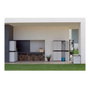 Plastiken Armoire basse TITANIUM 2 portes Beige et Noire