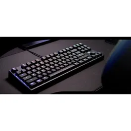 Cherry XTRFY K4V2 RGB TKL Retro - Clavier gaming mécanique format TKL sans pavé numérique avec commutateurs Cherry MX2A Red, rétroéclairage RGB 6 zones et structure en métal - Noir