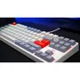 Cherry XTRFY K4V2 RGB TKL Retro - Clavier gaming mécanique format TKL sans pavé numérique avec commutateurs Cherry MX2A Red, rétroéclairage RGB 6 zones et structure en métal - Noir