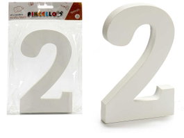 PINCELLO Pinceau Numéro 2 en bois blanc 1,8x15cm