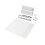 Emuca Kit de tiroir Vertex, Module 600mm, Hauteur 178mm, Blanc et Gris Anthracite