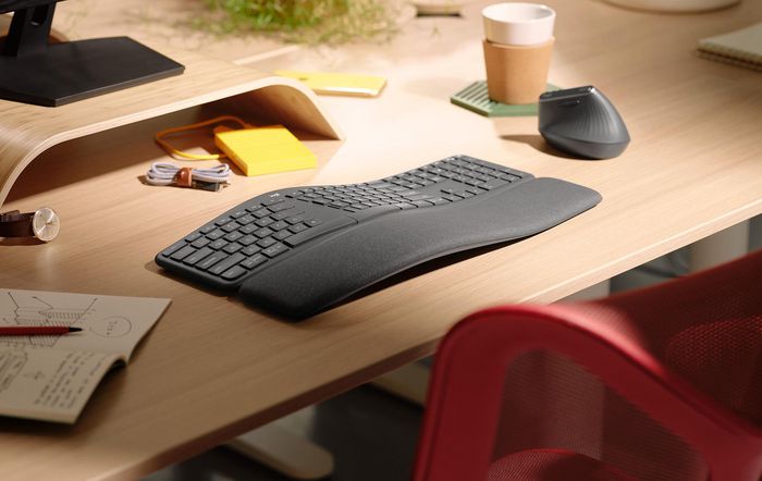 Logitech ERGO K860 Clavier Ergonomique Sans Fil QWERTY Graphite Logitech ERGO K860 Clavier Ergonomique Sans Fil QWERTY Graphite
